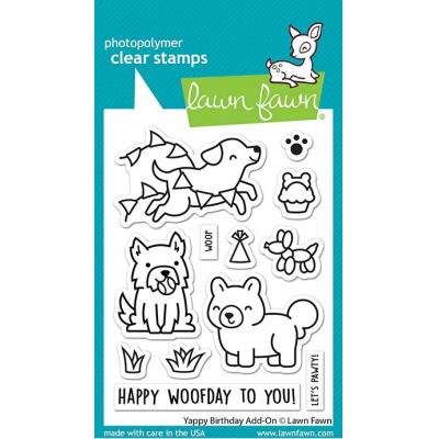 Lawn Fawn Clear Stamps - Yappy Birthday Add-On